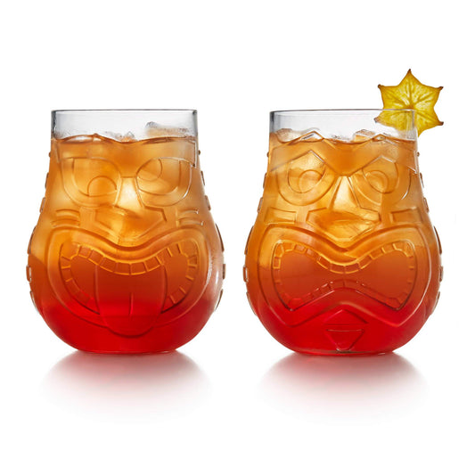 Libbey Tiki Split Tumbler Glasses, 15.75-ounce, Set of 4