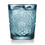 Libbey Hobstar Double Old Fashioned Glasses, 12-ounce, Blue, Set of 4